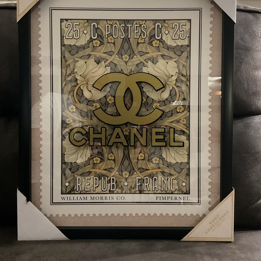 16 x 20 Fashion Home Decor Chanel Wall Art